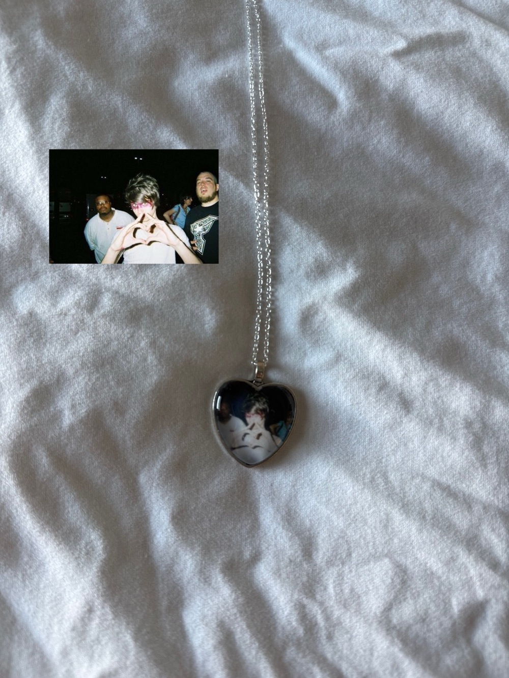 panic at the disco ryan ross heart sign necklace